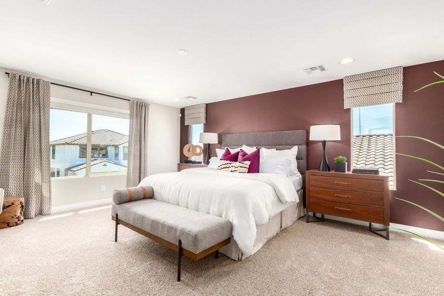 Representative furnished interior of a home built from the 40R3 by Taylor Morrison in Rancho Mercado, Surprise (Image 25).