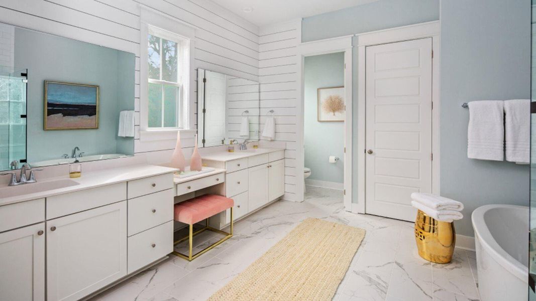 Furnished interior view inside a new home in Sweetgrass at Summers Corner, Summerville (Image 10).