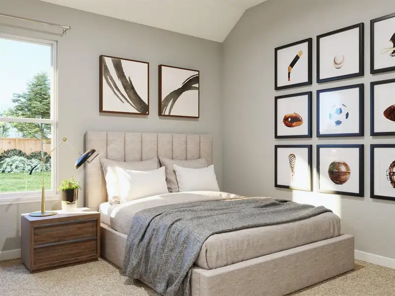 Furnished interior view inside a new home in Deer Creek, Fort Worth (Image 4).