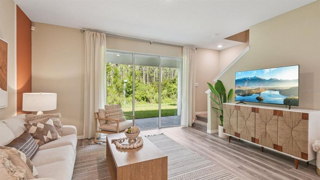Furnished interior view inside a new home in Meadow Ridge at Epperson, Wesley Chapel (Image 29).