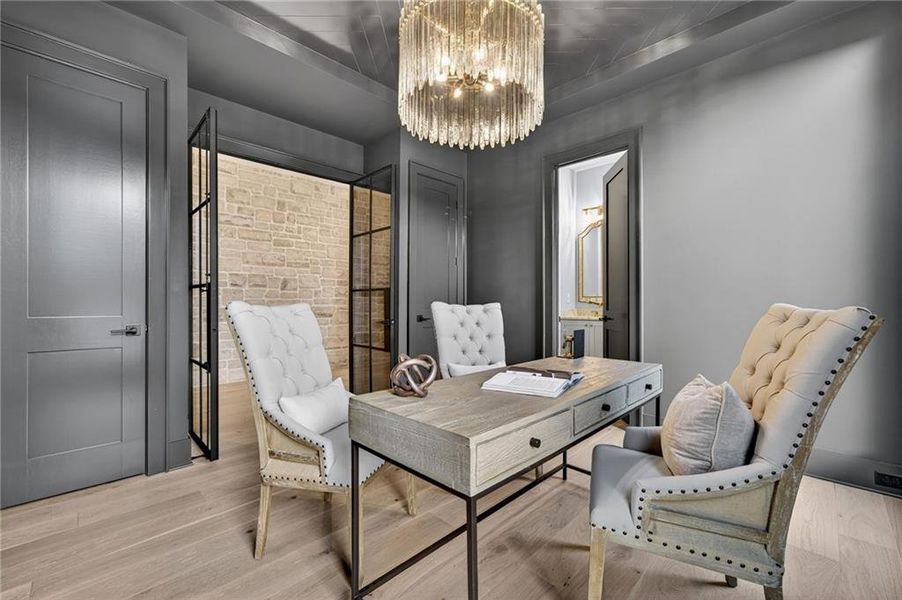 Furnished interior view inside a new home in , Alpharetta (Image 17).