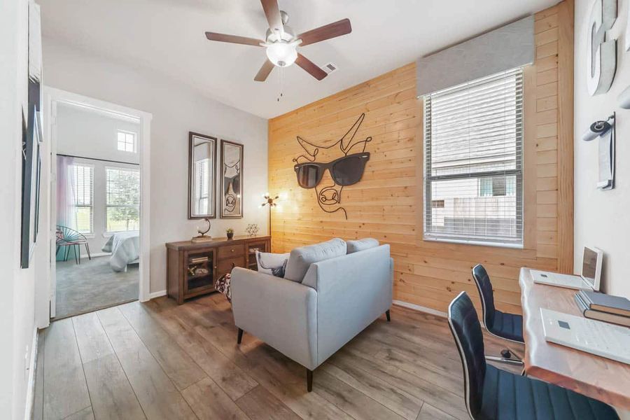 Furnished interior view inside a new home in The Trails, New Caney (Image 9).