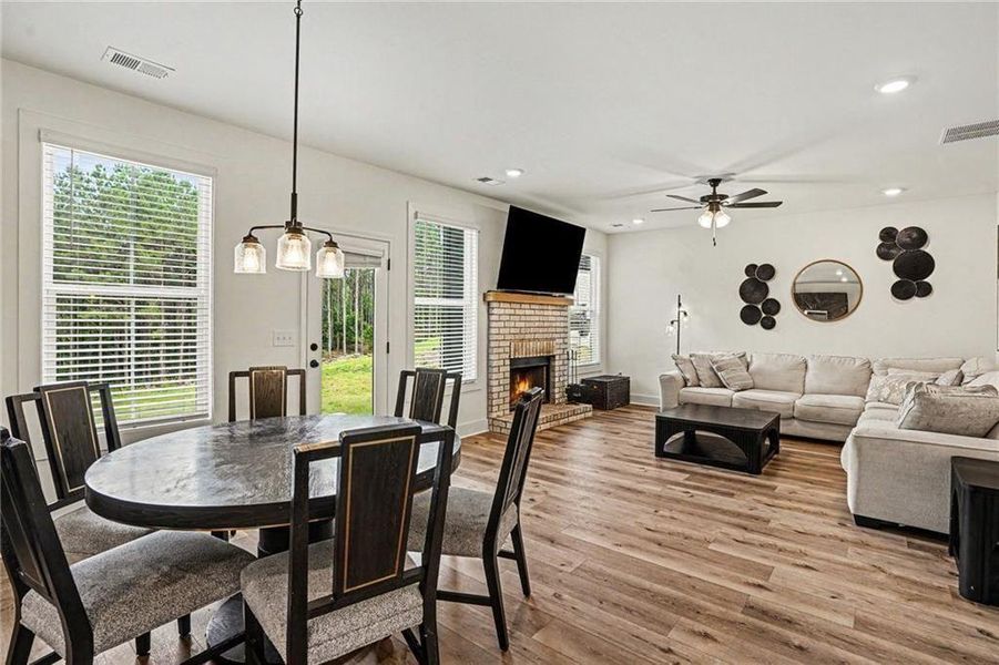 Furnished interior view inside a new home in , Monticello (Image 8).