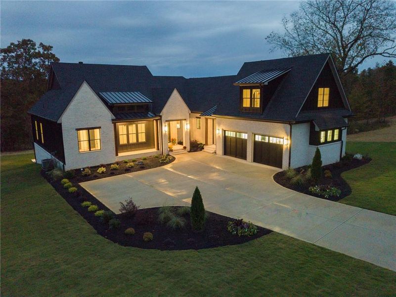 Front exterior of a new home in , Taylorsville, GA, highlighting curb appeal (Image 2). Front exterior of a new home in , Taylorsville, GA, highlighting curb appeal (Image 2).