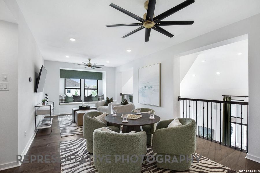 Furnished interior view inside a new home in Esperanza, Boerne (Image 43). Furnished interior view inside a new home in Esperanza, Boerne (Image 43).