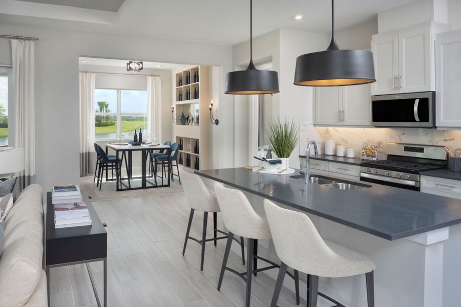 Representative furnished interior of a home built from the Meridian by Mattamy Homes in Tradition, Port St. Lucie (Image 8). Representative furnished interior of a home built from the Meridian by Mattamy Homes in Tradition, Port St. Lucie (Image 8).