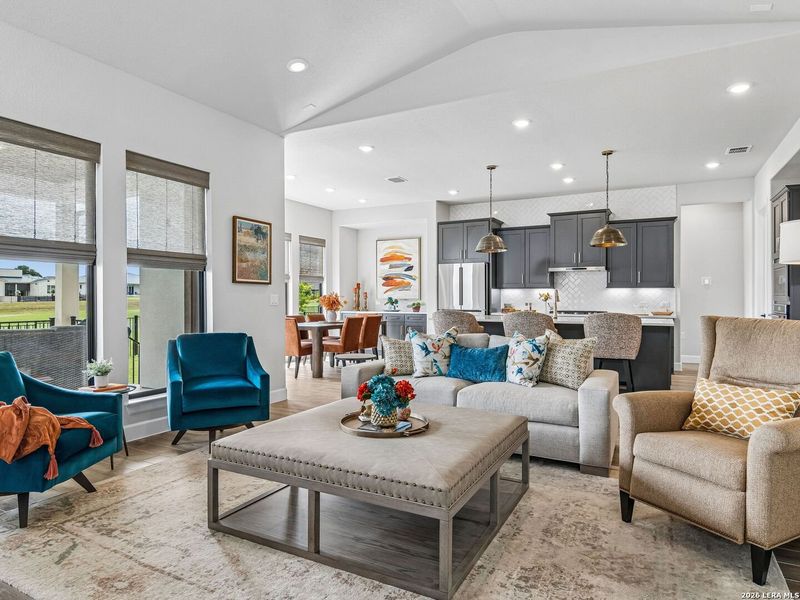 Furnished interior view inside a new home in Kissing Tree, San Marcos (Image 36). Furnished interior view inside a new home in Kissing Tree, San Marcos (Image 36).