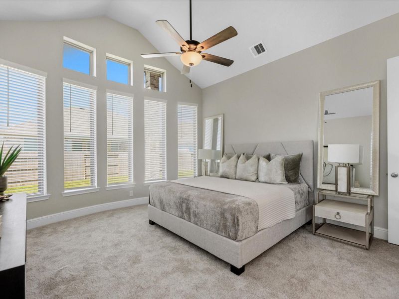 Furnished interior view inside a new home in Coastal Point, League City (Image 15).