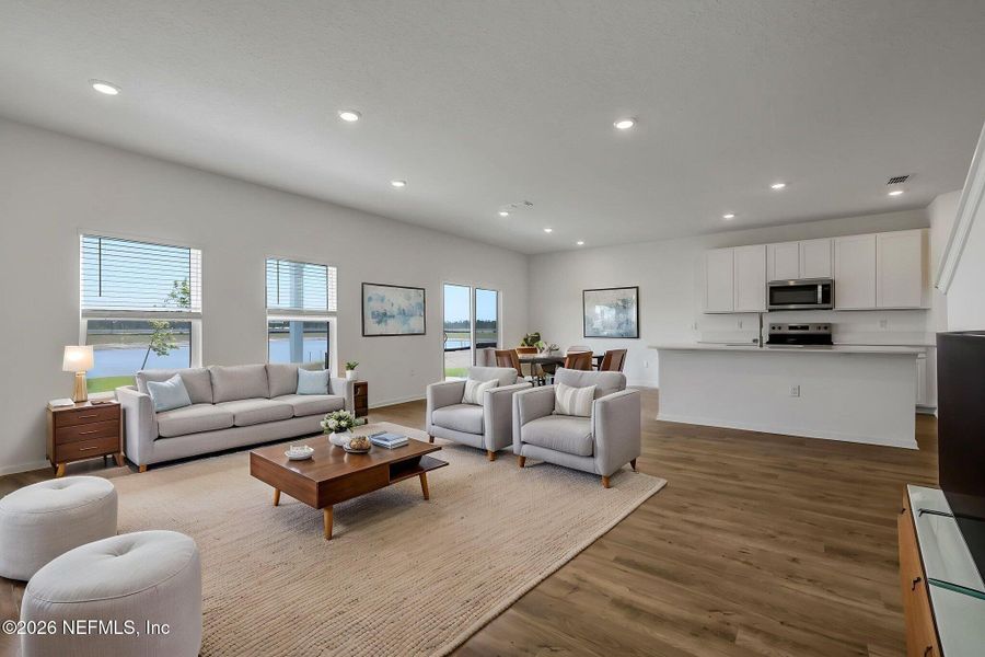 Furnished interior view inside a new home in Diamond Springs, Jacksonville (Image 10).