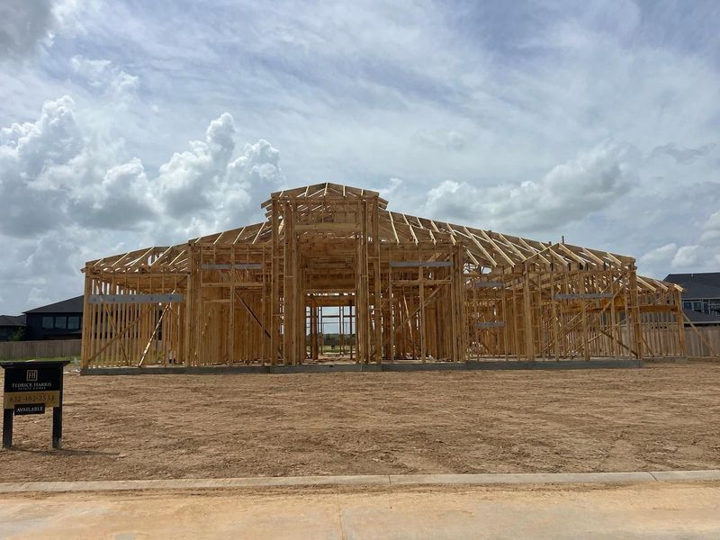 Construction progress on the Villa Amalfi.