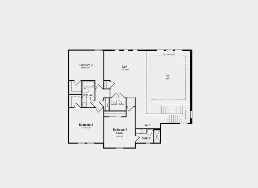 2D floor plan layout for the Nantucket by Taylor Morrison in Victoria Lakes, Odessa, FL (Image 4).
