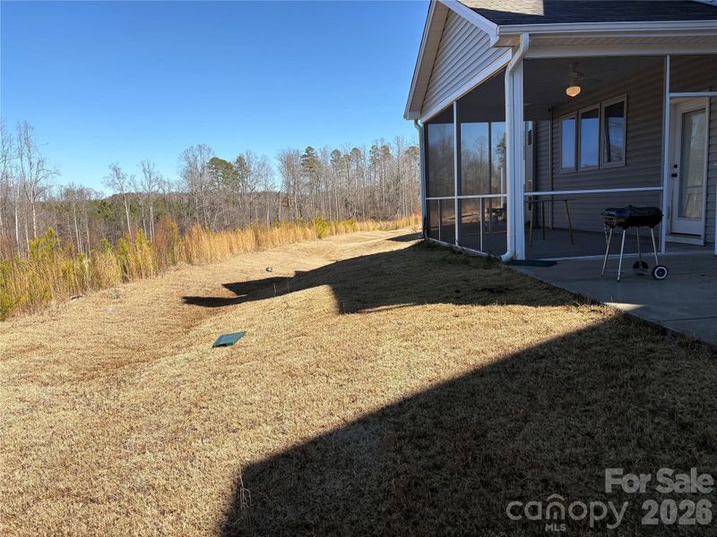 Exterior details and patio area of a home in Hidden Lakes, Statesville (Image 30).