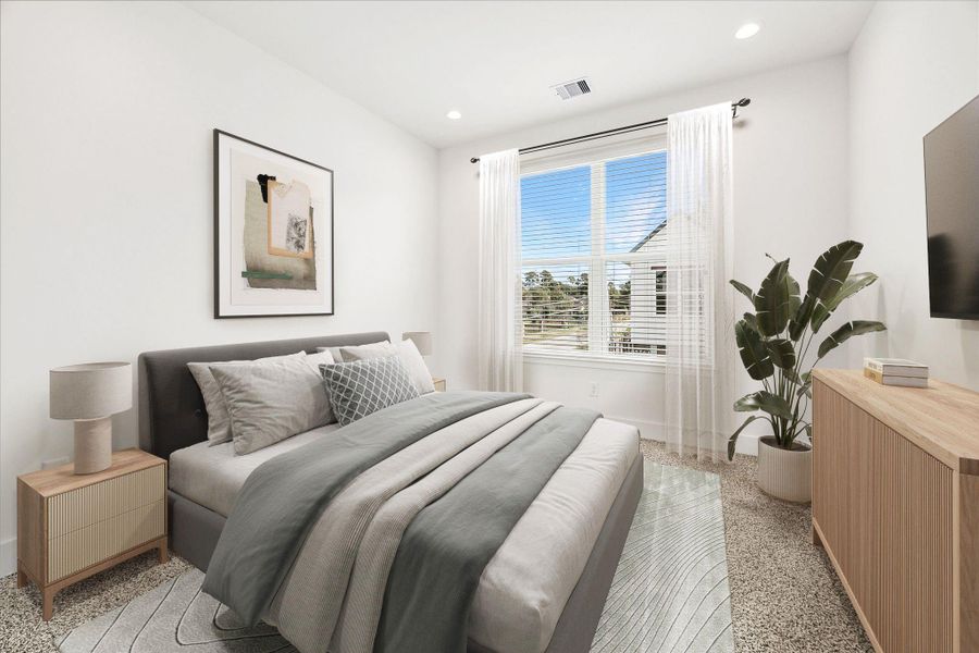 Furnished interior view inside a new home in , Houston (Image 10).
