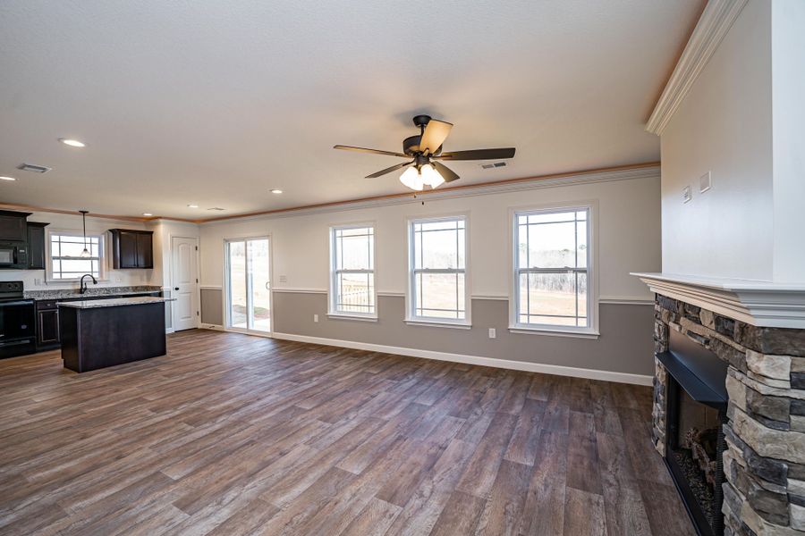 Representative unfurnished interior of a home built from the Sumter by Enchanted Homes in Lonesome Dove, San Antonio (Image 53).