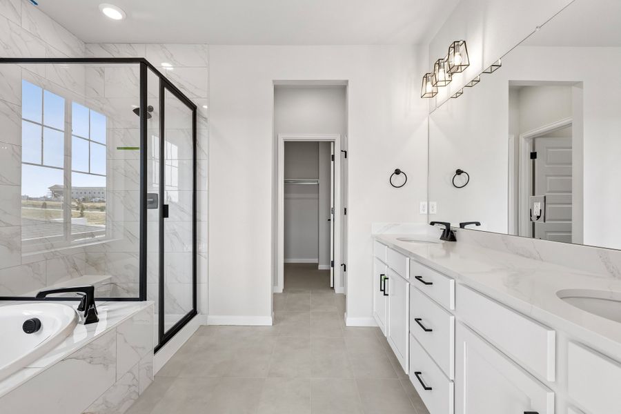 Furnished interior view inside a new home in Sterling Ranch, Littleton (Image 9).