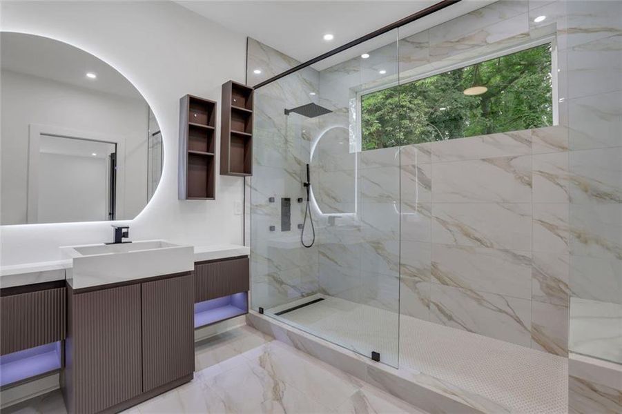 Furnished interior view inside a new home in , Atlanta (Image 10).