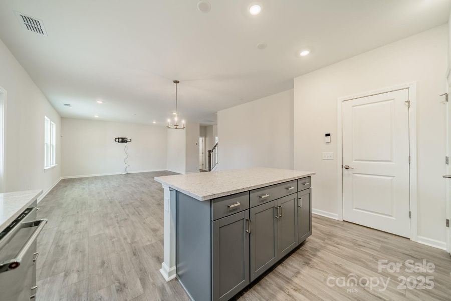 Furnished interior view inside a new home in Stewarts Landing, Charlotte (Image 9).