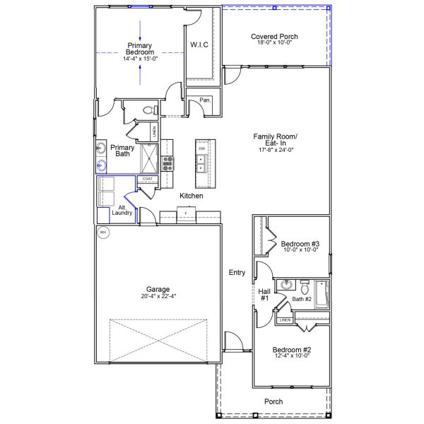 2D floor plan layout of this home in Jordan Grove, Conway, SC (Image 2). 2D floor plan layout of this home in Jordan Grove, Conway, SC (Image 2).