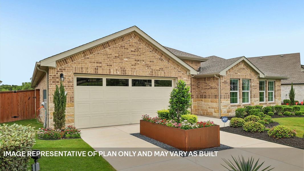 Representative exterior photo of a completed home built from the The Irving by D.R. Horton in Riverview, Georgetown, TX (Image 22).
