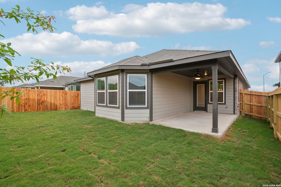 Exterior details and patio area of a home in Sagebrooke - Premier Series, San Antonio (Image 4).