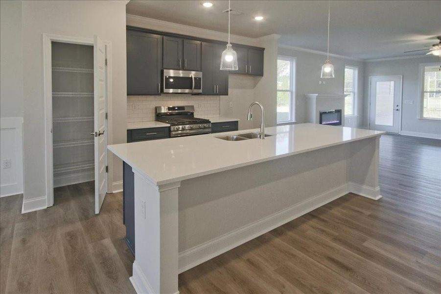 Furnished interior view inside a new home in Cooper's Walk, Loganville (Image 5). Furnished interior view inside a new home in Cooper's Walk, Loganville (Image 5).