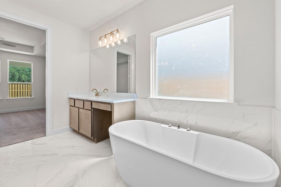 Furnished interior view inside a new home in Parmer Ranch, Georgetown (Image 13).