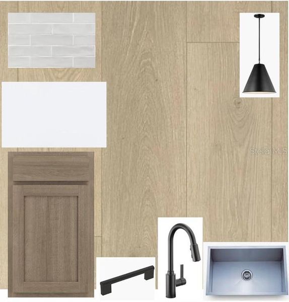 Sample of building materials used in homes in Waterset Bungalow Series, Apollo Beach (Image 3).
