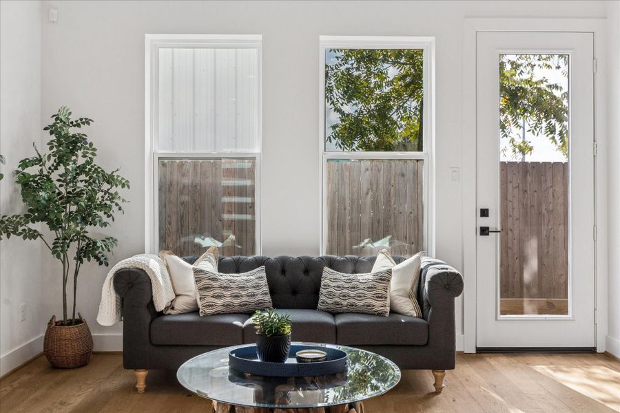 Furnished interior view inside a new home in , Houston (Image 36).