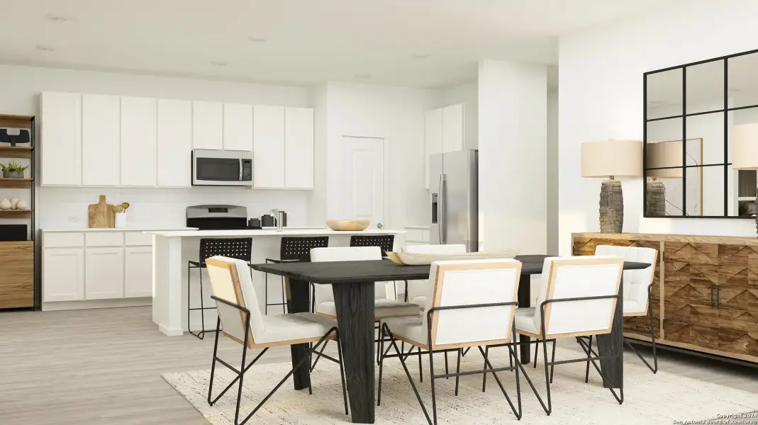 Furnished interior view inside a new home in Guadalupe Heights, Seguin (Image 11).