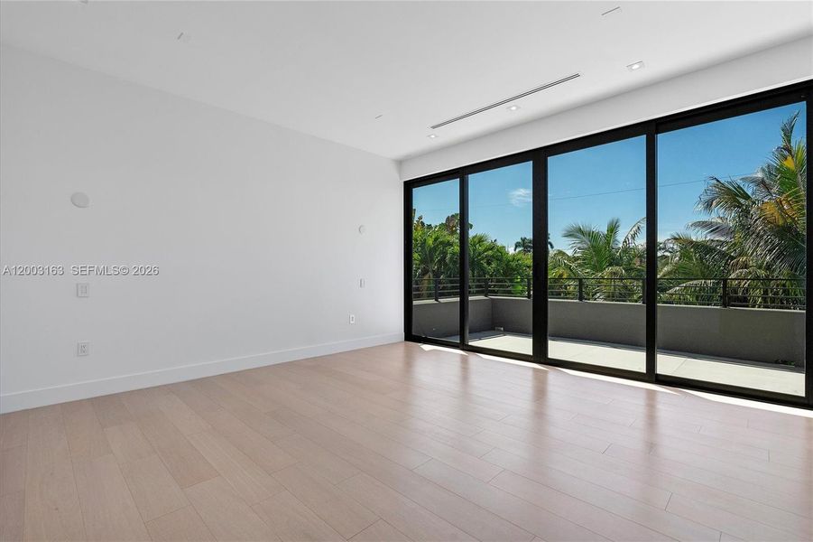 Ample master bedroom