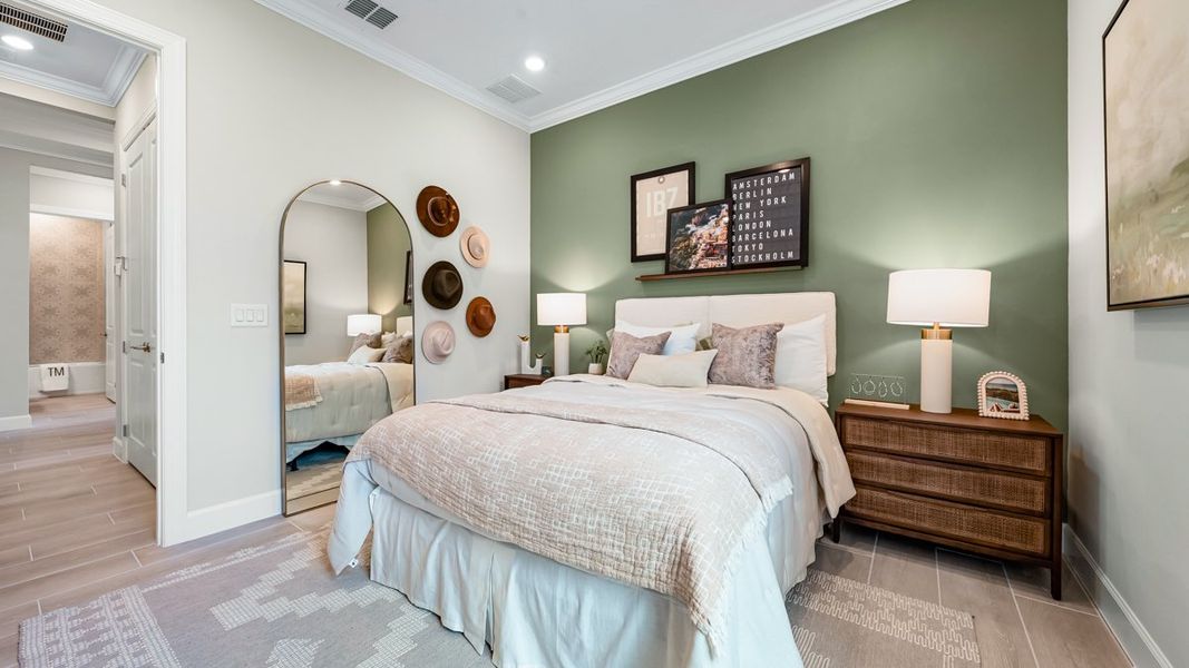 Representative furnished interior of a home built from the Marino by Taylor Morrison in Esplanade at Rivergrass, Naples (Image 18).