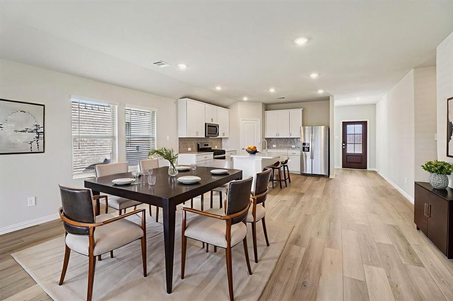 Furnished interior view inside a new home in Lakehaven - Signature Series, Farmersville (Image 8). Furnished interior view inside a new home in Lakehaven - Signature Series, Farmersville (Image 8).