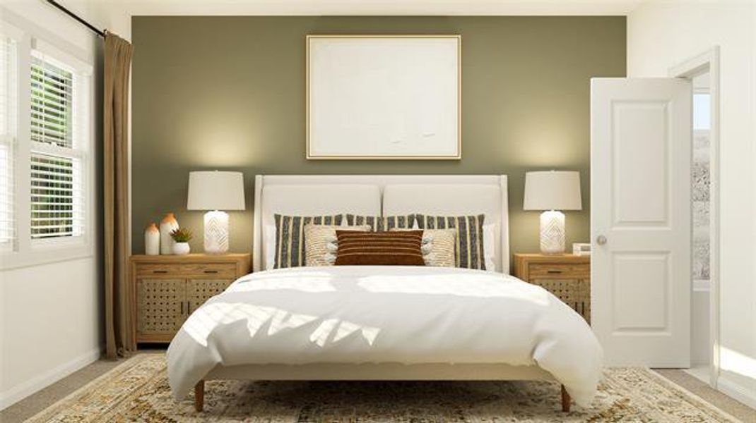 Furnished interior view inside a new home in Meadowlark Preserve: Highlands Collection, Pflugerville (Image 23).