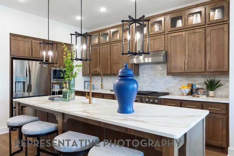 Furnished interior view inside a new home in Wildridge, Oak Point (Image 7).