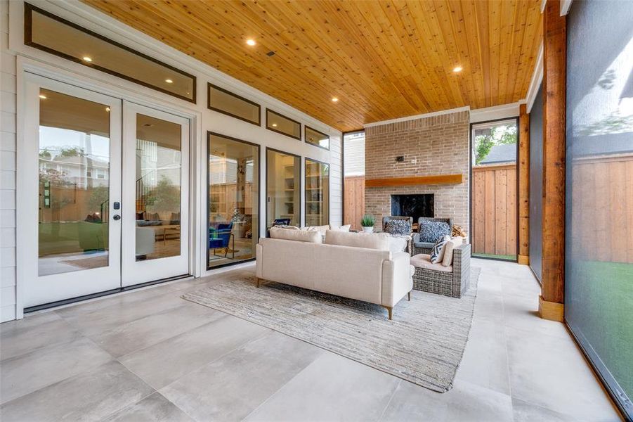 Sunroom / solarium with french doors Sunroom / solarium with french doors