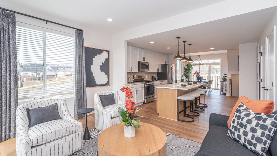 Representative furnished interior of a home built from the The Keswick Townhome (Interior Walk-Out) by Norfolk Homes in Bristol Ridge Townhomes, Ann Arbor (Image 21).