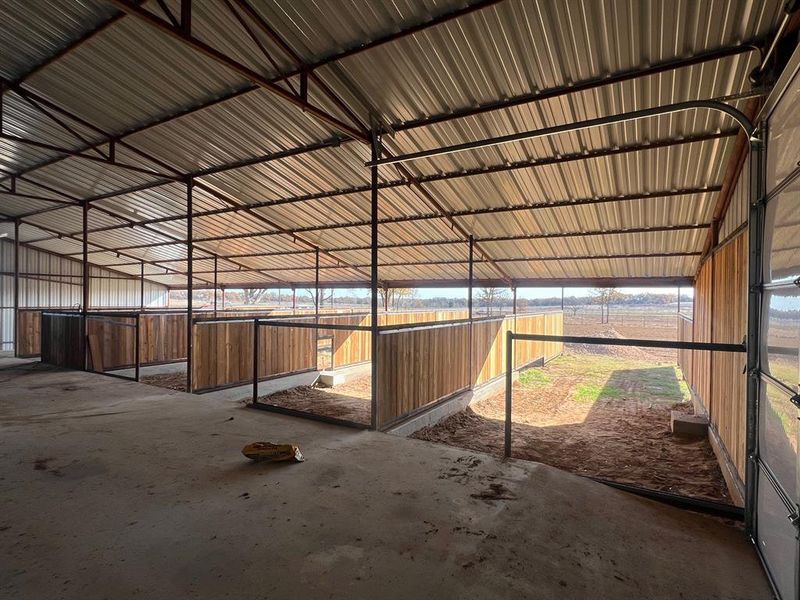 stalls on barn