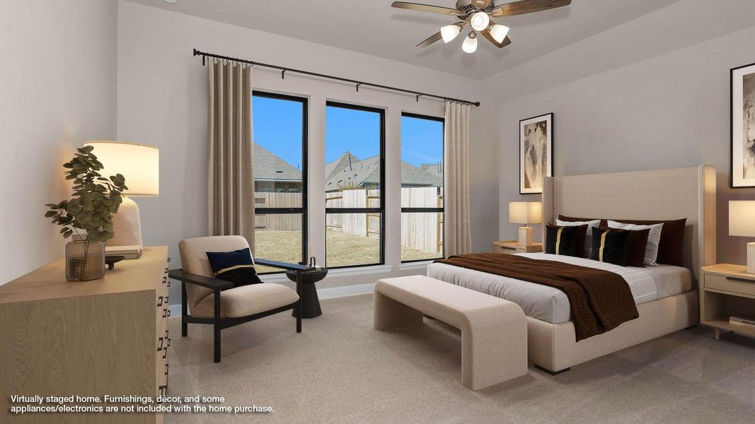 Furnished interior view inside a new home in Marvida, Cypress (Image 9).