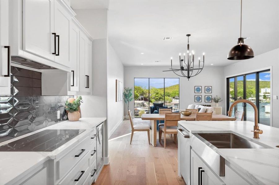 Furnished interior view inside a new home in , Graford (Image 8).