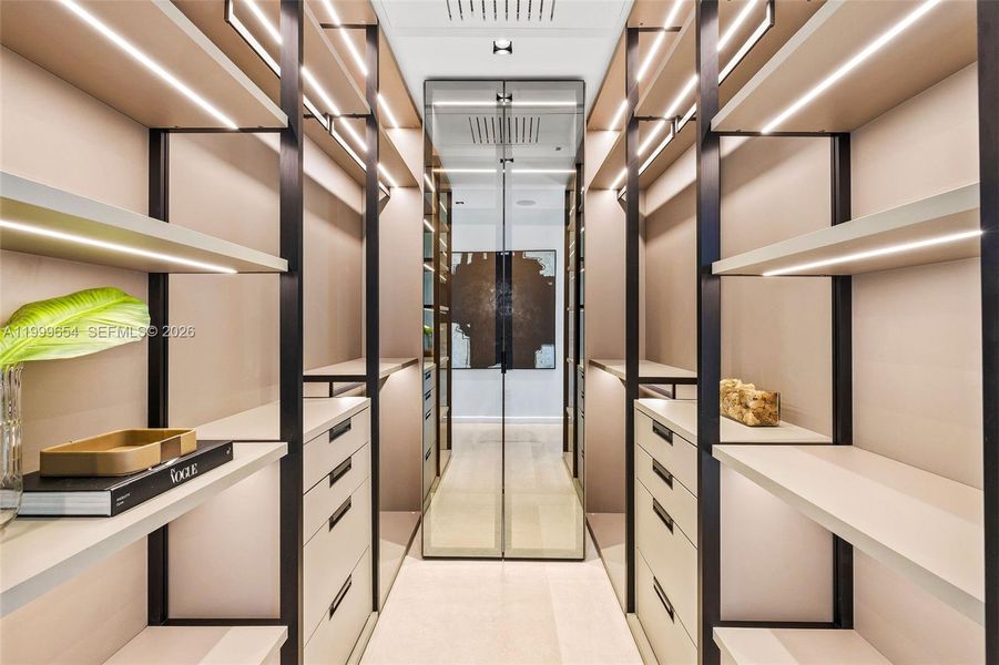 Furnished interior view inside a new home in , Miami Beach (Image 16). Furnished interior view inside a new home in , Miami Beach (Image 16).