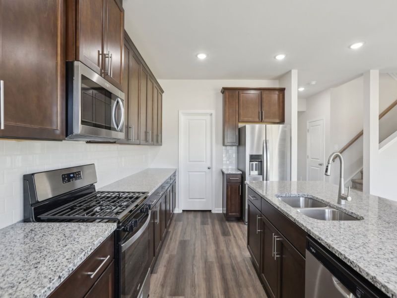 Kitchen in the Dakota floorplan at 199 White Birch Lane.