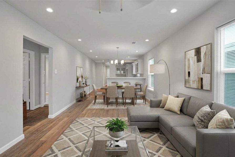 Furnished interior view inside a new home in , Houston (Image 4).