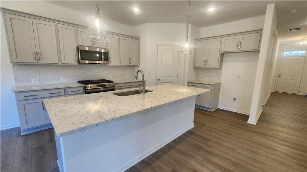 Furnished interior view inside a new home in The Estates at Casteel, Bethlehem (Image 6).
