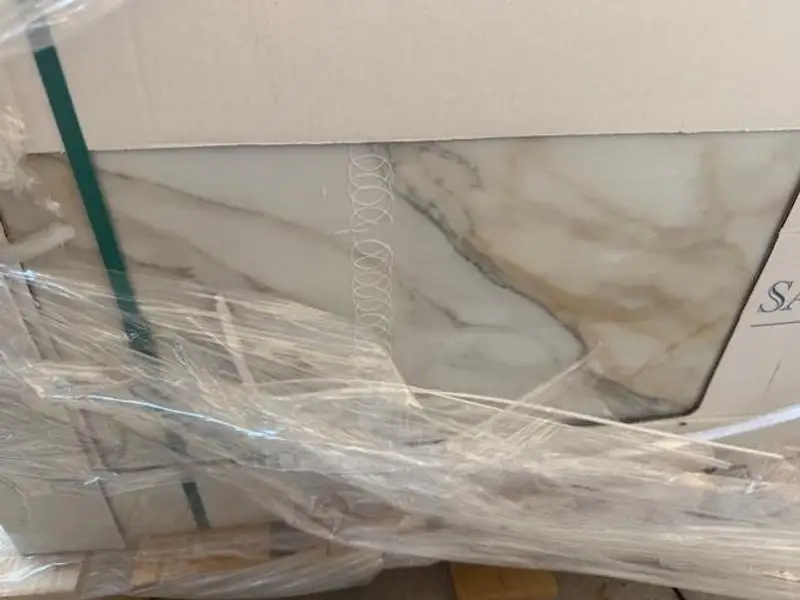 Beautiful bathroom tile with natural colors.