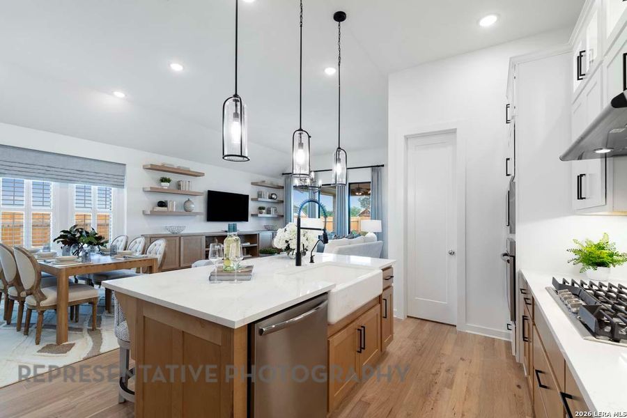 Furnished interior view inside a new home in Davis Ranch, San Antonio (Image 33).