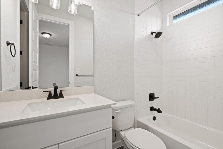 Furnished interior view inside a new home in Lariat, Liberty Hill (Image 15).