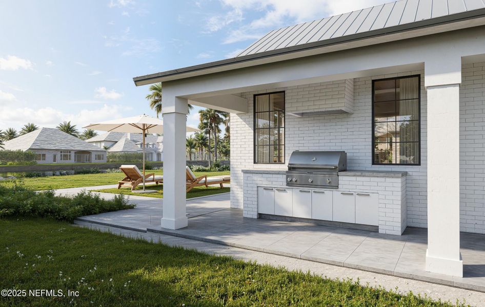 Exterior details and patio area of a home in , Ponte Vedra Beach (Image 3).