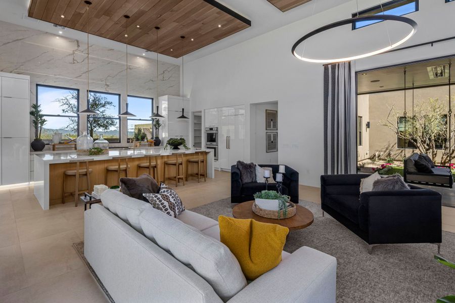 Representative furnished interior of a home built from the Cheval by Camelot Homes in Shadow Ridge, Scottsdale (Image 58).
