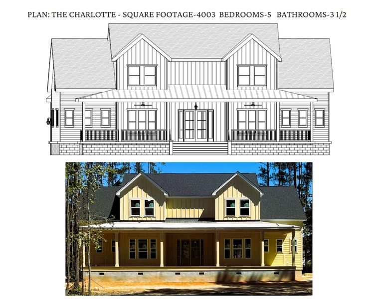 Front exterior of a new home in , Moncks Corner, SC, highlighting curb appeal (Image 6).