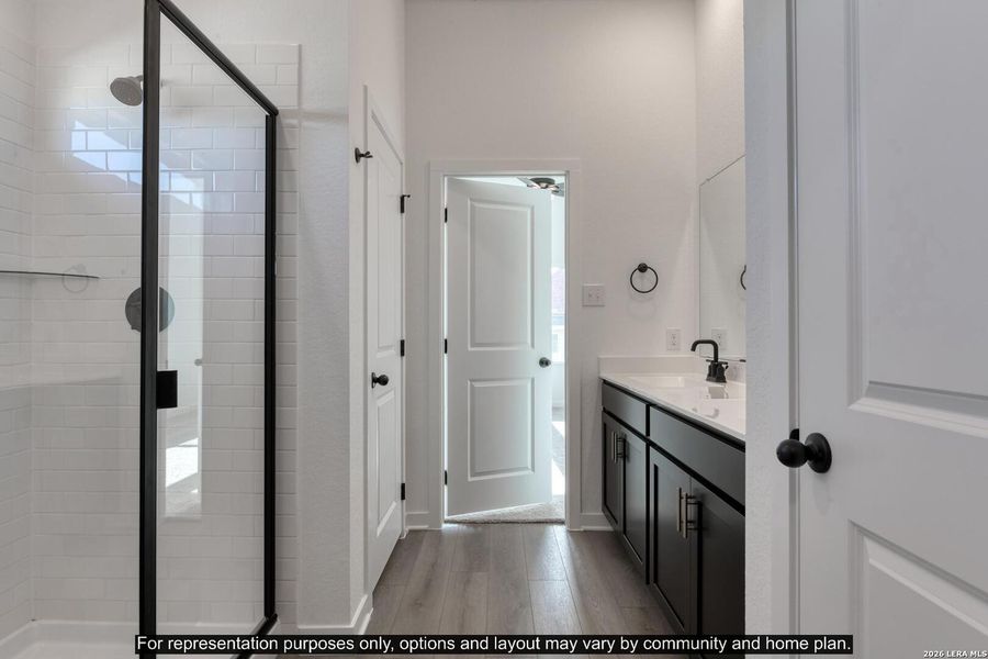 Furnished interior view inside a new home in The Wilder, Adkins (Image 5).